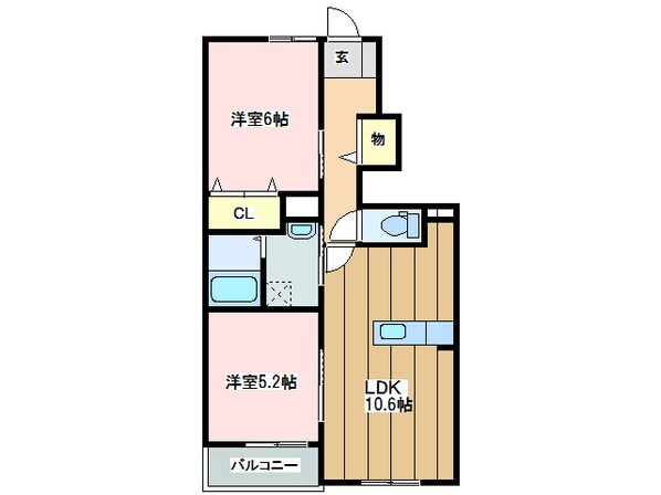 カトレーヴⅢの物件間取画像